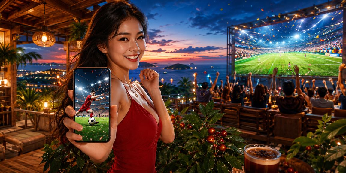 Người dùng tại Phú Quốc truy cập 1367 trên di động bên ly cà phê buổi sáng